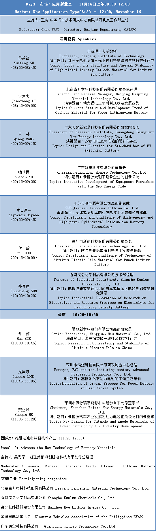 CBIS2019大會議程及部分參會企業名單公布 CBIS2019大會議程及部分參會企業名單公布